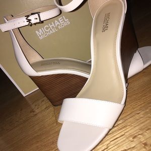 michael kors wedged high heels